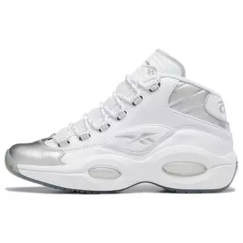 Кроссовки унисекс Reebok Question Mid 25th Anniversary White Footwear-White Silver-Met GX8563 40.5