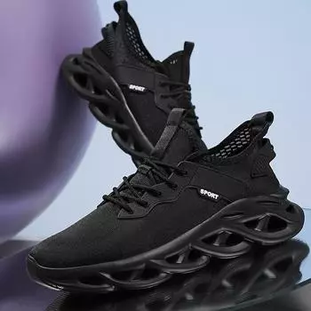 Кроссовки UniseX, сетчатые кроссовки с толстой подошвой, модные и легкие увеличенные кроссовки для пар большого размера 38 белый