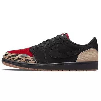 Кроссовки унисекс SoleFly x Air Jordan 1 Low Retro OG SP Everglades Black Sport-Red Desert DN3400-001 37.5
