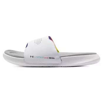 Кроссовки унисекс Under Armour Ansa Elevate Slide Pride White Mod-Grey 3026956-100 37.5