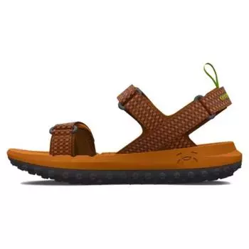 Кроссовки унисекс Under Armour Fat Tire Sandal Honey Orange Ivory Brown Lime-Surge 3026937-800 40