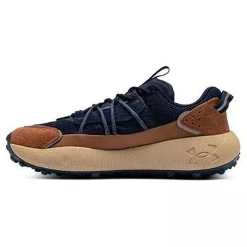 Кроссовки унисекс Under Armour Fat Tire Venture Pro Midnight Navy Phoenix Fire Синий металлик-серебристый 3027212-400 41