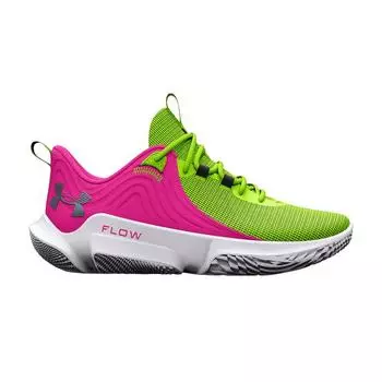 Кроссовки унисекс Under Armour Flow FUTR X 2 Lime Surge Rebel Pink Green 3026288-300 41