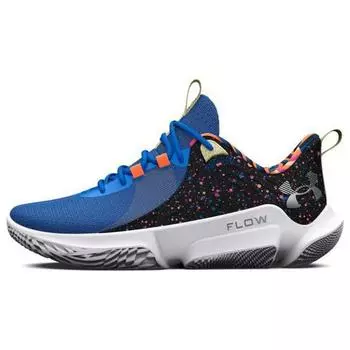 Кроссовки унисекс Under Armour Flow FUTR X 2 LE Carnival — блестящие синие, черные с розовым краем 3026757-001 42