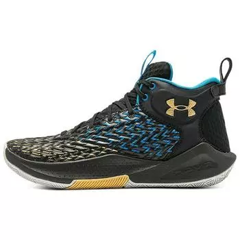 Кроссовки унисекс Under Armour HOVR Havoc 4 Clone Black Gold Blue 3025994-002 42.5
