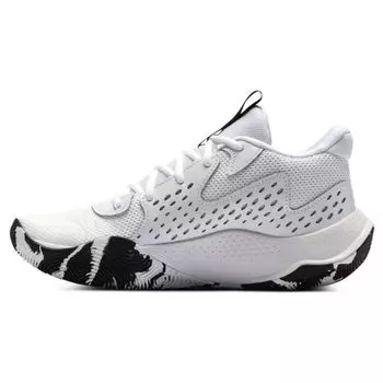 Кроссовки унисекс Under Armour Jet 23 White Black Halo-Grey 3026634-101 43