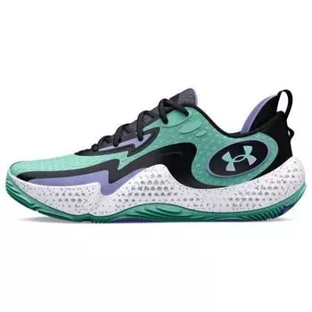 Кроссовки унисекс Under Armour Spawn 5 Start Of Season Зеленый Нео-Бирюзовый Черный 3026841-300 36.5