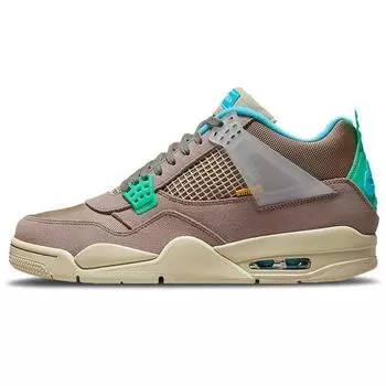Кроссовки унисекс Union LA x Air Jordan 4 Retro Taupe Haze Tan Blue-Fury Khaki DJ5718-242 36