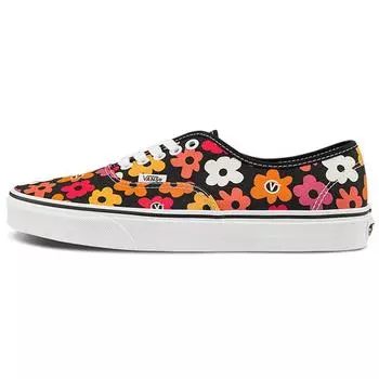 Кроссовки унисекс Vans Authentic с цветочным принтом, разноцветные, черные VN000QERBML 37