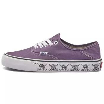 Кроссовки унисекс Vans Authentic SF Skulls фиолетово-черно-сливовый Marshmallow VN0A3MU6VLB 43