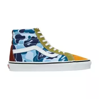 Кроссовки унисекс Vans BAPE x Sk8-Hi 36 DX Multi Camo, разноцветные VN0A38GF7BM 36