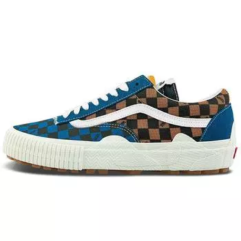 Кроссовки унисекс Vans Cap Mash Low LX 2-Tone Checkerboard — синий абрикос Mykonos VN0A4UUS2P0