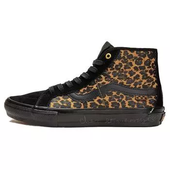 Кроссовки унисекс Vans Cher Strauberry x Skate Sk8-Hi Decon Cheetah Коричневые VN0A5KYB9CY 36