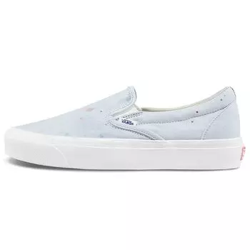 Кроссовки унисекс Vans Geoff McFetridge x OG Classic Slip-On LX Transcentcoastal Fog, белые VN0A45JK92R 36.5