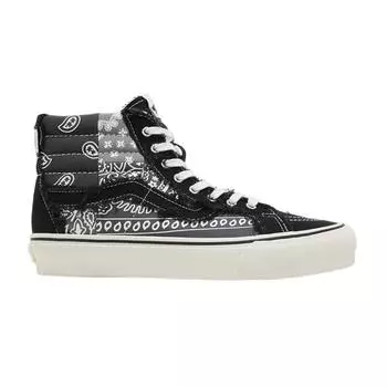 Кроссовки унисекс Vans INVINCIBLE x Sk8-Hi Reissue VLT LX Gnarly Pack черные VN000CDBP6 37