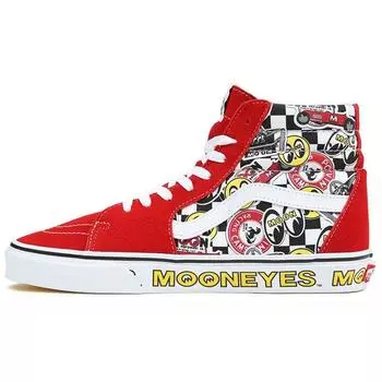 Кроссовки унисекс Vans Mooneyes x Sk8-Hi Formula One красные многоцветные VN0A5JMJFON 38