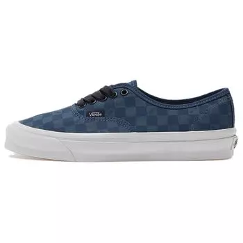 Кроссовки унисекс Vans OG Authentic LX Checkerboard темно-синие VN0A5FBDNVY 38