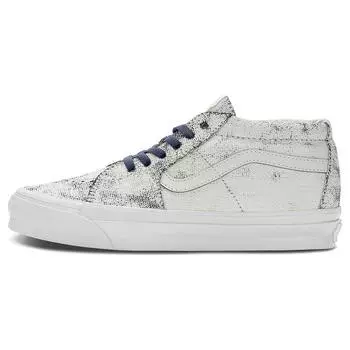 Кроссовки унисекс Vans OG Sk8-Mid LX Distress White Navy, разноцветные VN0A4BVCWTM 40