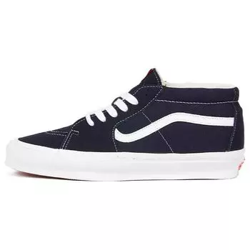 Кроссовки унисекс Vans OG Sk8-Mid LX Темно-белые Синие VN0A4BVCNAV 44