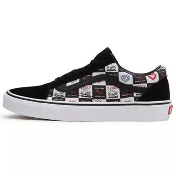 Кроссовки унисекс Vans Old Skool Love Letters Black True-White VN0A5JMIB0A 37
