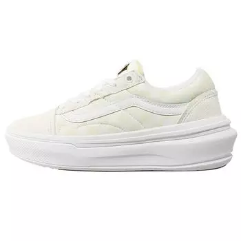 Кроссовки унисекс Vans Old Skool Overt ComfyCush Checkerboard белые VN0A7Q5ETDC 36