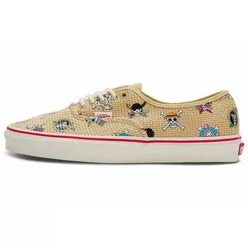 Кроссовки унисекс Vans One Piece x Authentic Straw Hat Светло-коричневые VN0A5JMPKKK 37