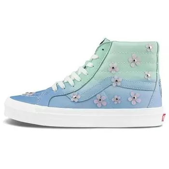 Кроссовки унисекс Vans Sandy Liang x Sk8-Hi 38 DX Sandy Cheeks Синий Зеленый VN0A38GF9ZM 36