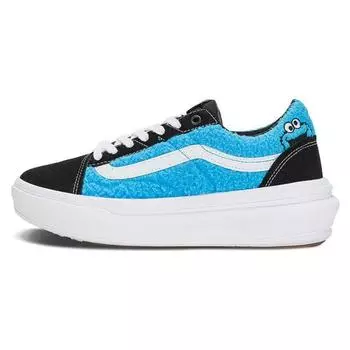 Кроссовки унисекс Vans Sesame Street x Old Skool Overt Comfycush Cookie Monster Синий Черный VN0A7Q5EY40 38.5