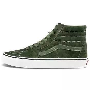 Кроссовки унисекс Vans Sk8-Hi Pig Suede - Оливковые Зелено-белые VN0A32QG4QV 43
