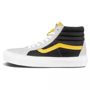 Кроссовки унисекс Vans Sk8-Hi Reissue VLT LX Белые Черные Желтые VN0A4BVHA0I 41