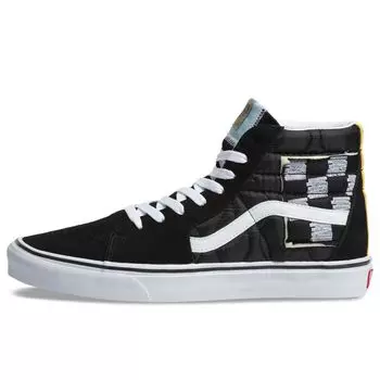 Кроссовки унисекс Vans Sk8-Hi с разной стеганой отделкой черно-белые VN0A38GEVP6 42