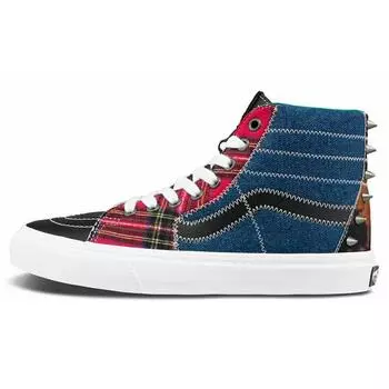 Кроссовки унисекс Vans Sk8-Hi Tartan Daze, разноцветные, кислотные, VN0A32QG9GB 36