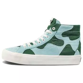 Кроссовки унисекс Vans Sk8-Hi WP VR3 LX Patchwork — зелёно-синие VN0007QGGRN 42.5
