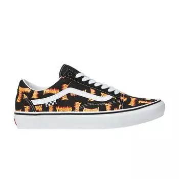 Кроссовки унисекс Vans Skate Old Skool Allover Logo Черные разноцветные VN0005W0BML 44.5