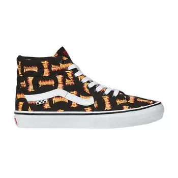 Кроссовки унисекс Vans Skate Sk8-Hi Allover Logo черные мульти VN0A5FCCBML 39