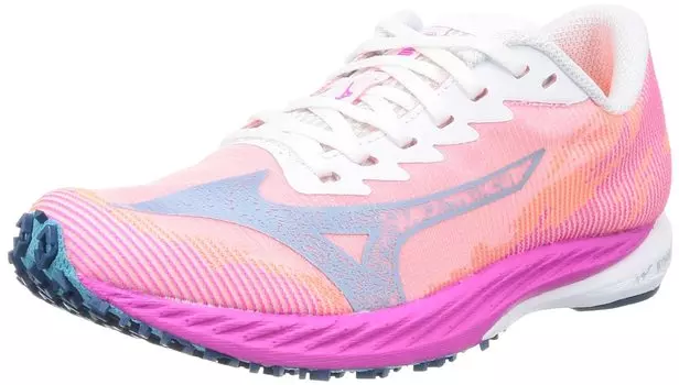 Кроссовки Wave Duel 3 Club Activities Competition Lightweight Short Distance Track and Field Spikes Track Orange x Blue Green x Pink cm 2E