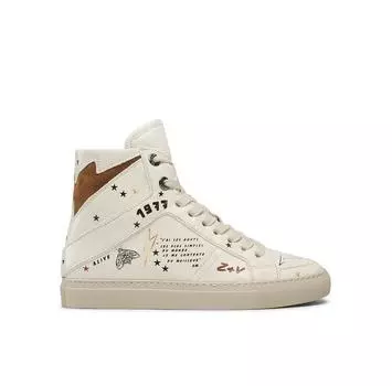 Кроссовки Zadig&Voltaire ZV1747 High Flash SWSN00344 белый EU 36