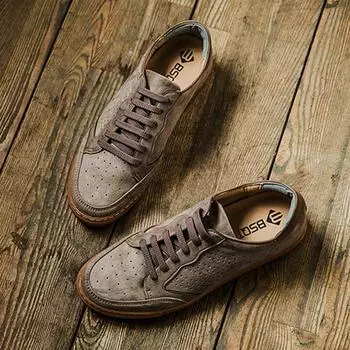 Кроссовки замшевые BSC T by Clash 386 Brooklyn шоколадно-бежевые-уличные 230