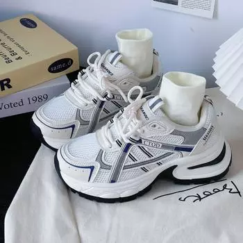 Кроссовки Женская обувь Летняя обувь для сноуборда Дышащая обувь для пап Мягкая подошва Амортизация Универсальные легкие повседневные кроссовки 35 бежевый