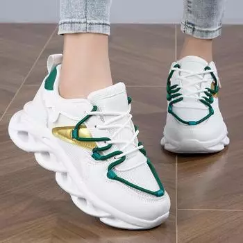 Кроссовки Женская обувь Женская спортивная обувьПовседневная модная дышащая мужская и женская обувь 35 чёрный