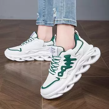 Кроссовки Женская обувь Женская спортивная обувь Твист «рыбья кость» дышащая повседневная женская обувь 35