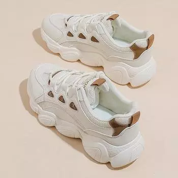 Кроссовки Женская обувь Женские легкие сетчатые дышащие универсальные повседневные туфли черные женские кроссовки 35 дубильная кора