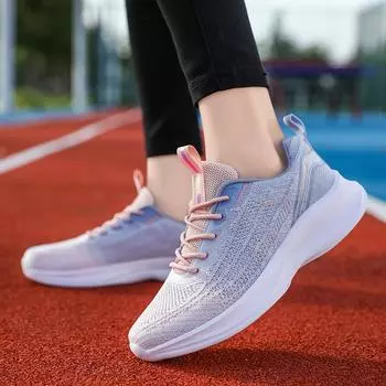Кроссовки женские 2024 весна-лето женская обувь легкие дышащие кроссовки студенческие универсальные повседневные туфли женская дорожная обувь 35