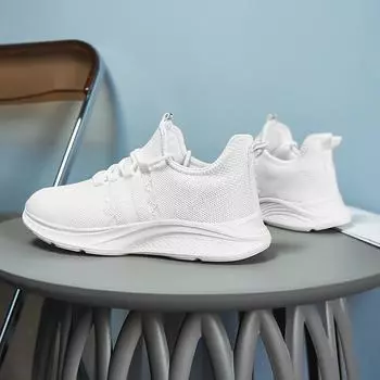 Кроссовки женские 2025 года, легкие кроссовки из плетеной сетки, для бега, весна-осень, для путешествий, повседневная женская обувь для активного отдыха 35