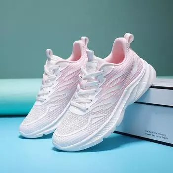 Кроссовки женские 2025 новые летние сетчатые походные туфли на платформе дышащие женские легкие теннисные кроссовки с мягкой подошвой повседневные кроссовки 35