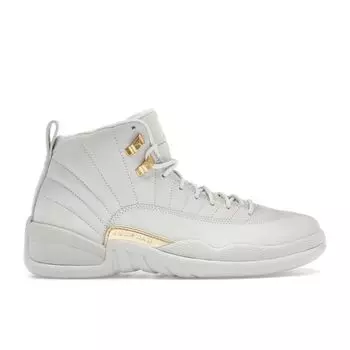 Кроссовки женские Air Jordan 12 Retro Phantom кремовые металлик-золото белые FD9101-007 37.5