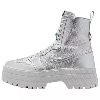 Кроссовки женские Air Jordan 1 High Brooklyn Metallic Silver Neutral-Grey FJ5737-002 36