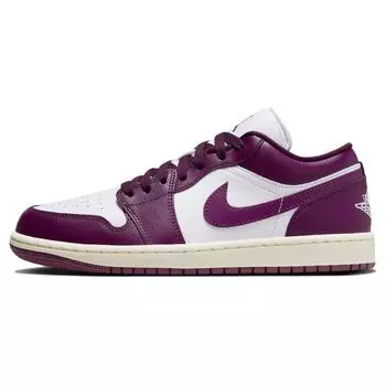 Кроссовки женские Air Jordan 1 Low Bordeaux Фиолетовый Белый Парус DC0774-161 44.5