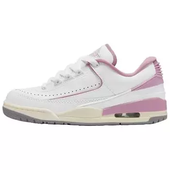 Кроссовки женские Air Jordan 2/3 Orchid белые цементно-серые парусные FZ4122-105 35.5