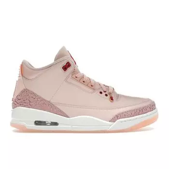 Кроссовки женские Air Jordan 3 Retro Valentines Day розовые, выцветшие, коралловые, спортивные, красные HJ0178-600 40.5